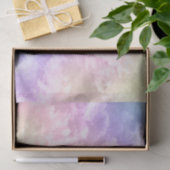 Papier Mousseline Nuage Neuf Papier Tissu - Aquarelle Nuages Dreamy (Cadeau)