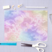 Papier Mousseline Nuage Neuf Papier Tissu - Aquarelle Nuages Dreamy (Artisanat)
