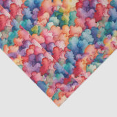 Papier Mousseline Nuages arc-en-ciel (Détail)