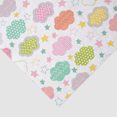 Papier Mousseline Nuages colorés (Détail)