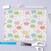 Papier Mousseline Nuages colorés (Artisanat)