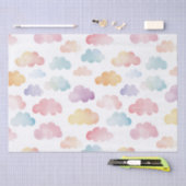 Papier Mousseline Nuages colorés cadeau bébé (Artisanat)