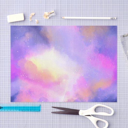 Papier Mousseline Nuages d'espace surréels cool (Artisanat)