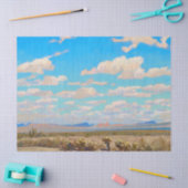 Papier Mousseline Nuages d'un après-midi d'été par Maynard Dixon (Artisanat)