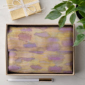 Papier Mousseline Nuages en Plum Jaune (Cadeau)