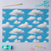 Papier Mousseline Nuages fluides (Artisanat)