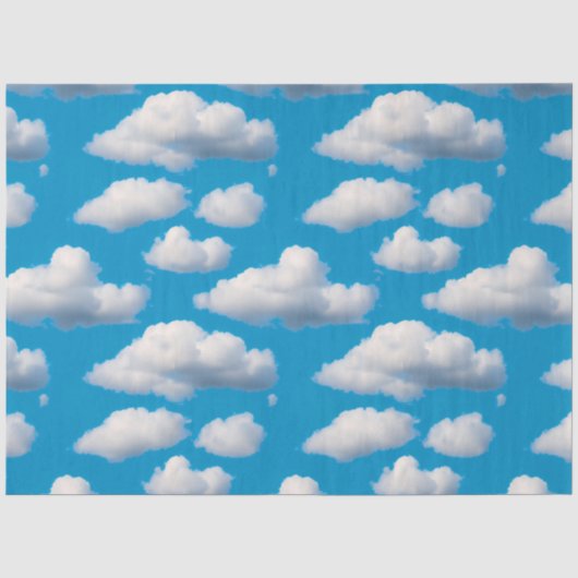 Papier Mousseline Nuages fluides (Recto)