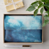 Papier Mousseline Nuages Sky Aquarelle Abstraite Découpage 10x15 (Cadeau)