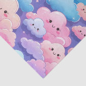 Papier Mousseline nuages souriants (Détail)