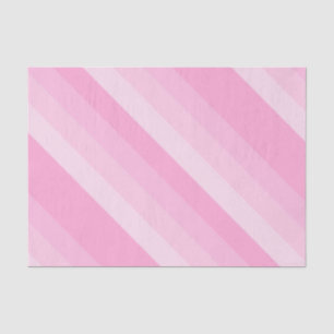 Papier Mousseline Nuances de bandes diagonales roses