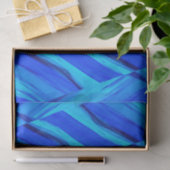 Papier Mousseline nuances de papier de tissu bleu (Cadeau)