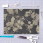 Papier Mousseline Nuances de papier de tissus noir et or (Artisanat)