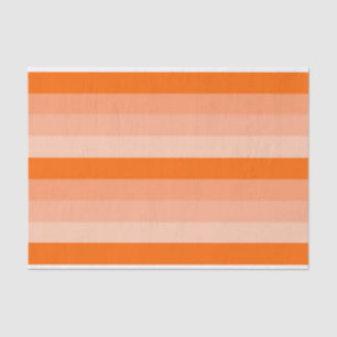 Papier Mousseline Nuances de rayures orange