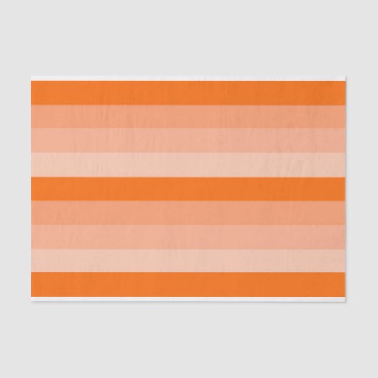 Papier Mousseline Nuances de rayures orange (Recto)