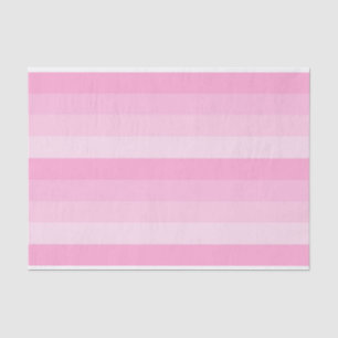 Papier Mousseline Nuances de rayures roses