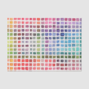 Papier Mousseline Nuancier arc-en-ciel