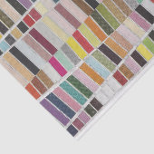 Papier Mousseline Nuanciers multicolores coupés (Détail)