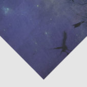 Papier Mousseline Nuit Bleue Chaotique (Détail)