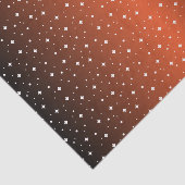 Papier Mousseline Nuit étoilée dans l'orange brulé (Détail)