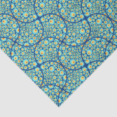 Papier Mousseline Nuit étoilée En Mer Doodé Art Déco Ogee Fans (Détail)