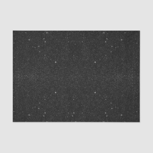 Papier Mousseline Nuit étoilée majestueuse noire et blanche de (Recto)