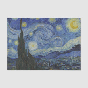 Papier Mousseline "Nuit étoilée" par Van Gogh