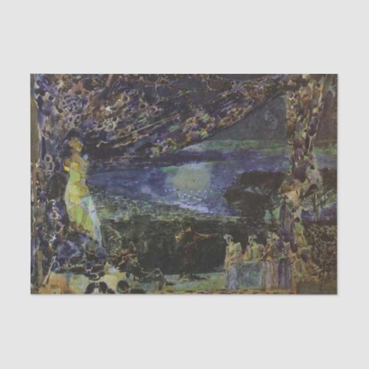 Papier Mousseline Nuit italienne par Mikhail Vrubel (Recto)