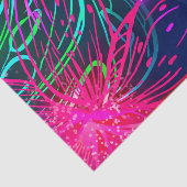 Papier Mousseline Nuit tropicale Luau Electric Aloha fête d'annivers (Détail)