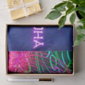 Papier Mousseline Nuit tropicale Luau Electric Aloha fête d'annivers (Cadeau)