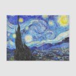 Papier Mousseline Nuit Van Gogh Starry<br><div class="desc">La nuit étoilée, juin 1889 sur le devant. Peintre post-impressionniste hollandais, devenu à titre posthume l'une des figures les plus célèbres et influentes de l'histoire de l'art occidental. En une décennie, il a créé environ 2100 oeuvres, dont environ 860 peintures à l'huile, dont la plupart datent des dernières deux années...</div>