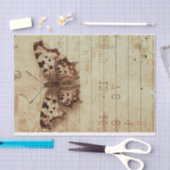 Papier Mousseline Numéros du bloc-notes sépia affaissé (Artisanat)