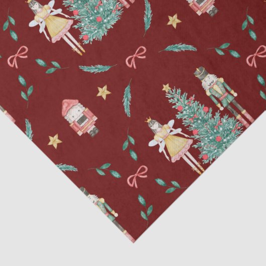 Papier Mousseline Nutcracker Ballerina Noël (Détail)