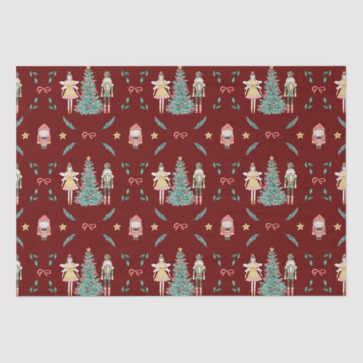 Papier Mousseline Nutcracker Ballerina Noël (Recto)