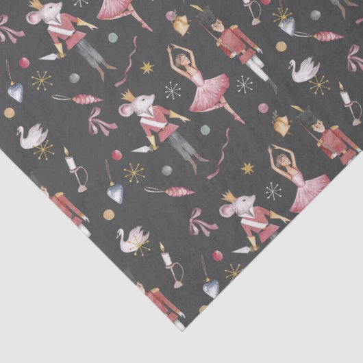 Papier Mousseline Nutcracker Ballerina Noël (Détail)