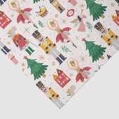 Papier Mousseline Nutcracker Ballet Motif de vacances (Détail)