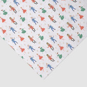 Papier Mousseline Nutcracker Cocktail Party Christmas (Détail)