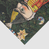 Papier Mousseline Nutcracker vintage sous l'arbre de Noël (Détail)