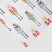 Papier Mousseline Nutcrackers de Noël aquarelle (Détail)