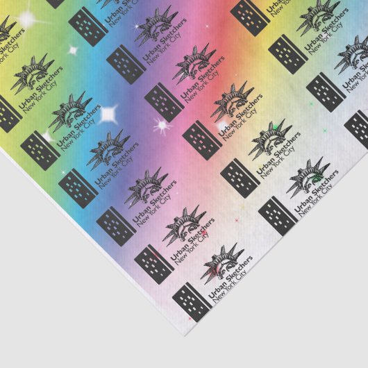 Papier Mousseline NYC Urban Sketchers Tissue Paper (Détail)