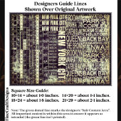 Papier Mousseline NYC Urban Typography Collage Panel FB2 Decoupage