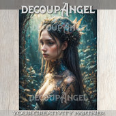 Papier Mousseline Nymphe enchantée - Découpage -