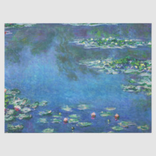 Papier Mousseline Nymphéas vintage par Claude Monet