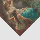 Papier Mousseline Nymphen bei Sonnenaufgang par Hans Zatzka (Détail)