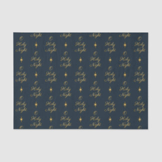 Papier Mousseline O Holy Night Navy & Gold