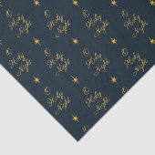 Papier Mousseline O Holy Night Navy & Gold (Détail)
