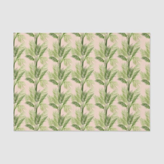 Papier Mousseline Oasis intérieure | Motif Palm Tree (Recto)