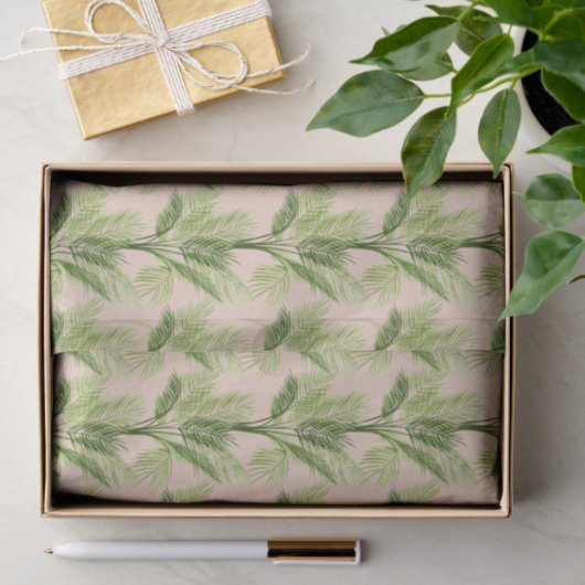Papier Mousseline Oasis intérieure | Motif Palm Tree (Cadeau)