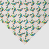 Papier Mousseline Oasis moderne de palmiers du milieu du siècle (Détail)