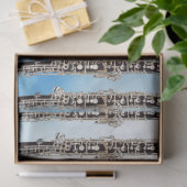 Papier Mousseline Obos se répétant dans le ciel bleu (Cadeau)