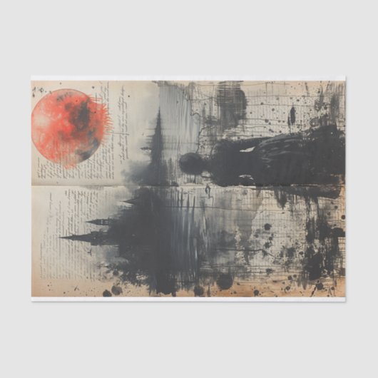 Papier Mousseline Observateur au lac (Recto)